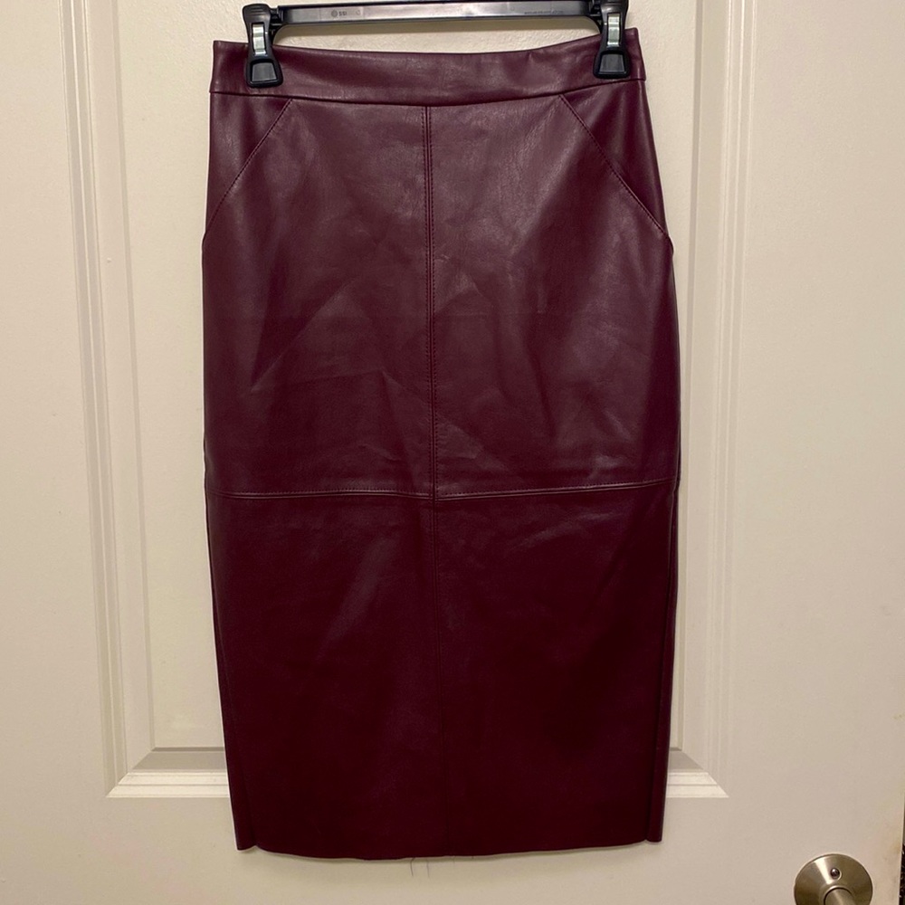 Express Faux Leather Skirt